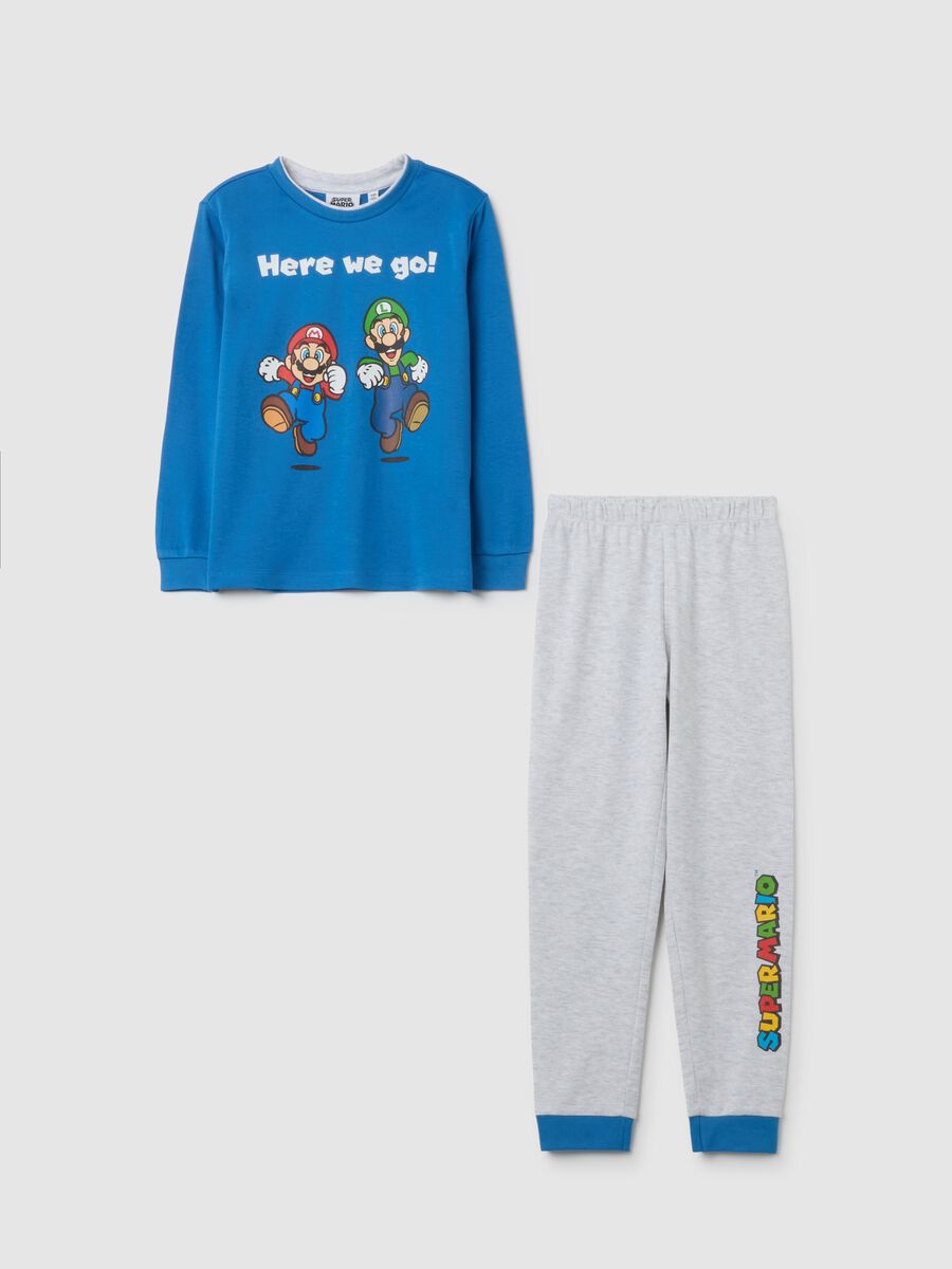 Children's multi-colour pure cotton pyjamas with print_0