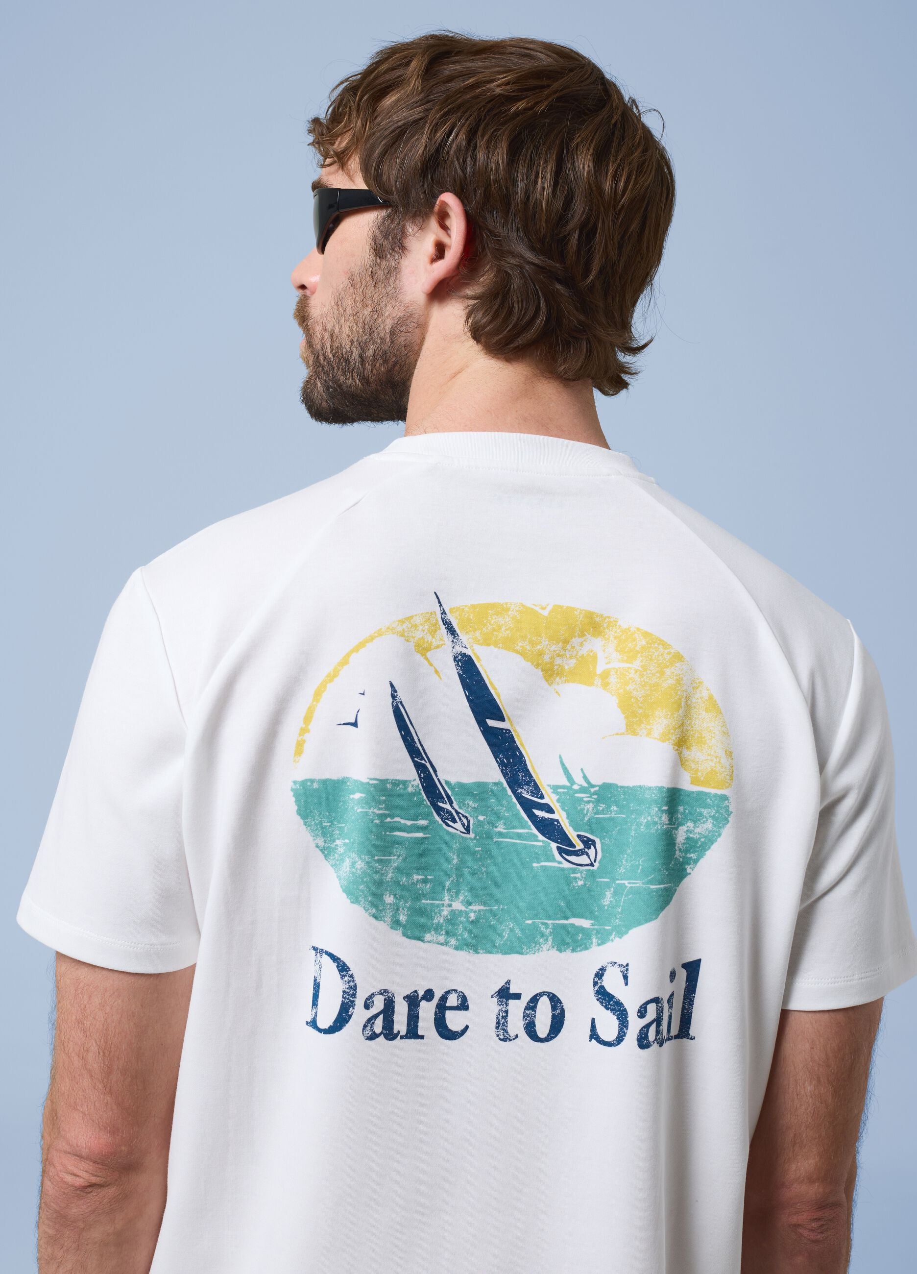 White ALTAVIA SAILING stretch cotton-blend T-shirt