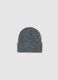 Grey Wool Blend Stretchable Beanie_0