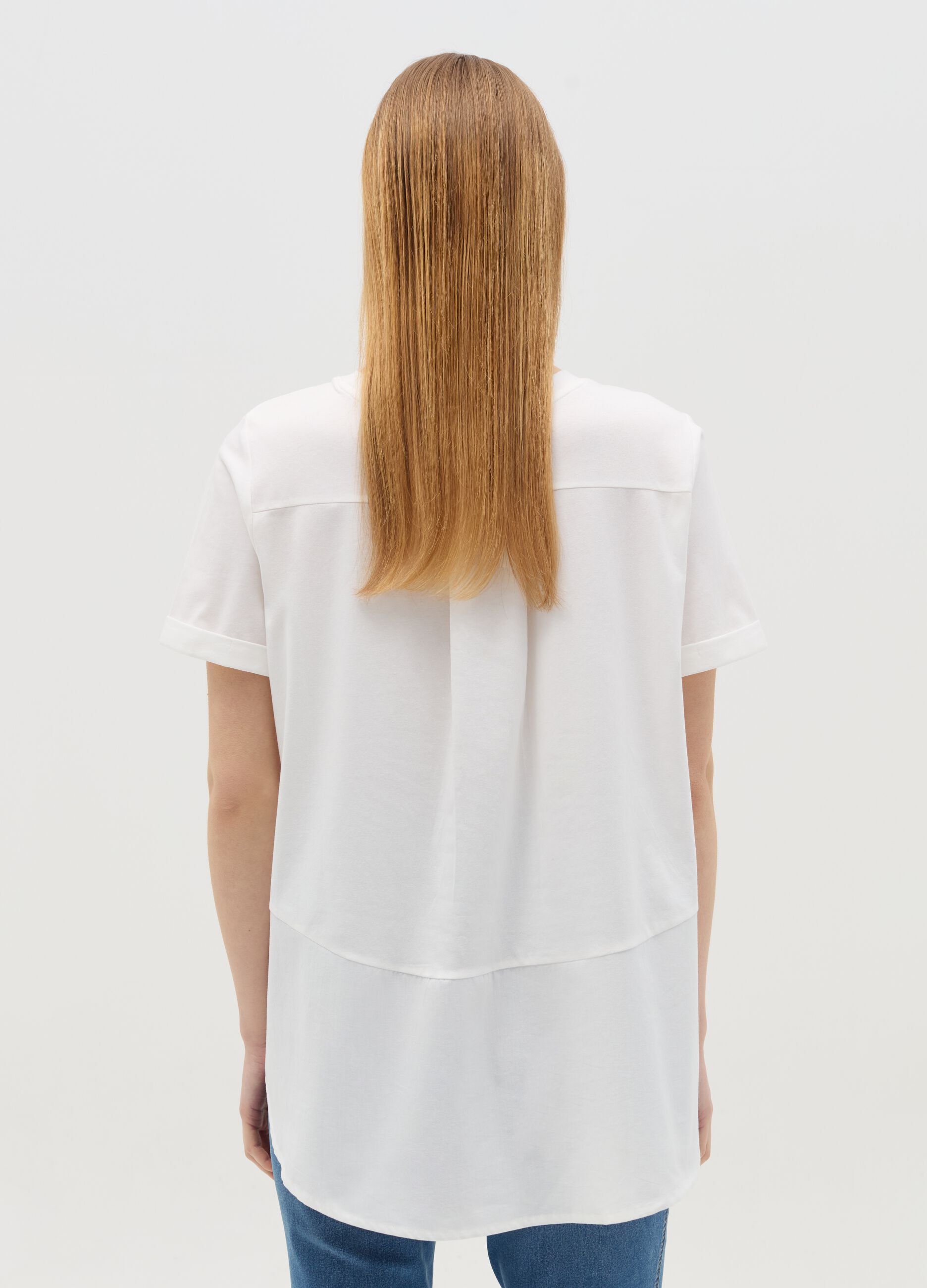 T-shirt premaman con tasca