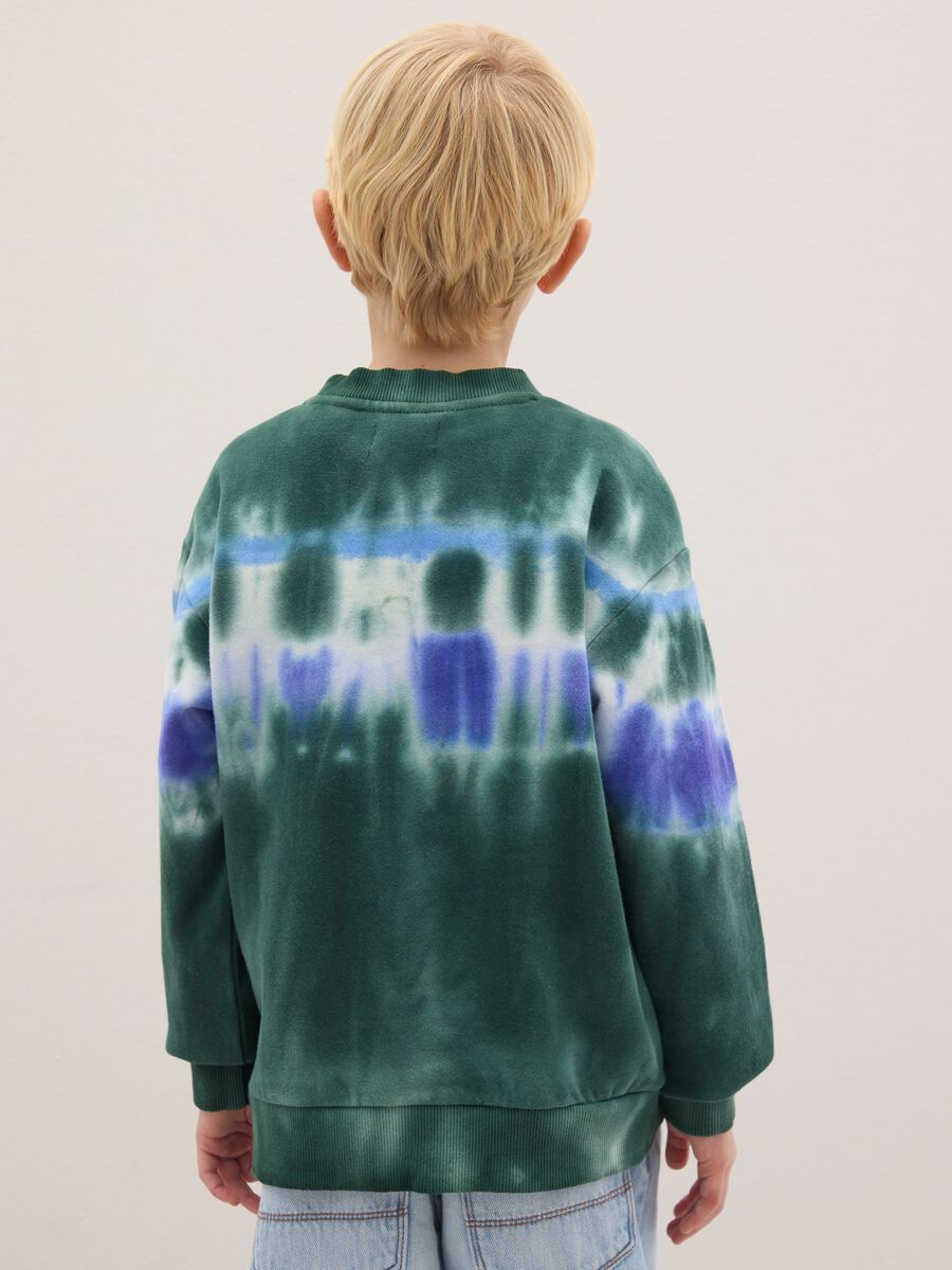 Children's multicoloured pure cotton tie-dye effect sweatshirt_2