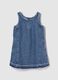 Sleeveless denim dress_0