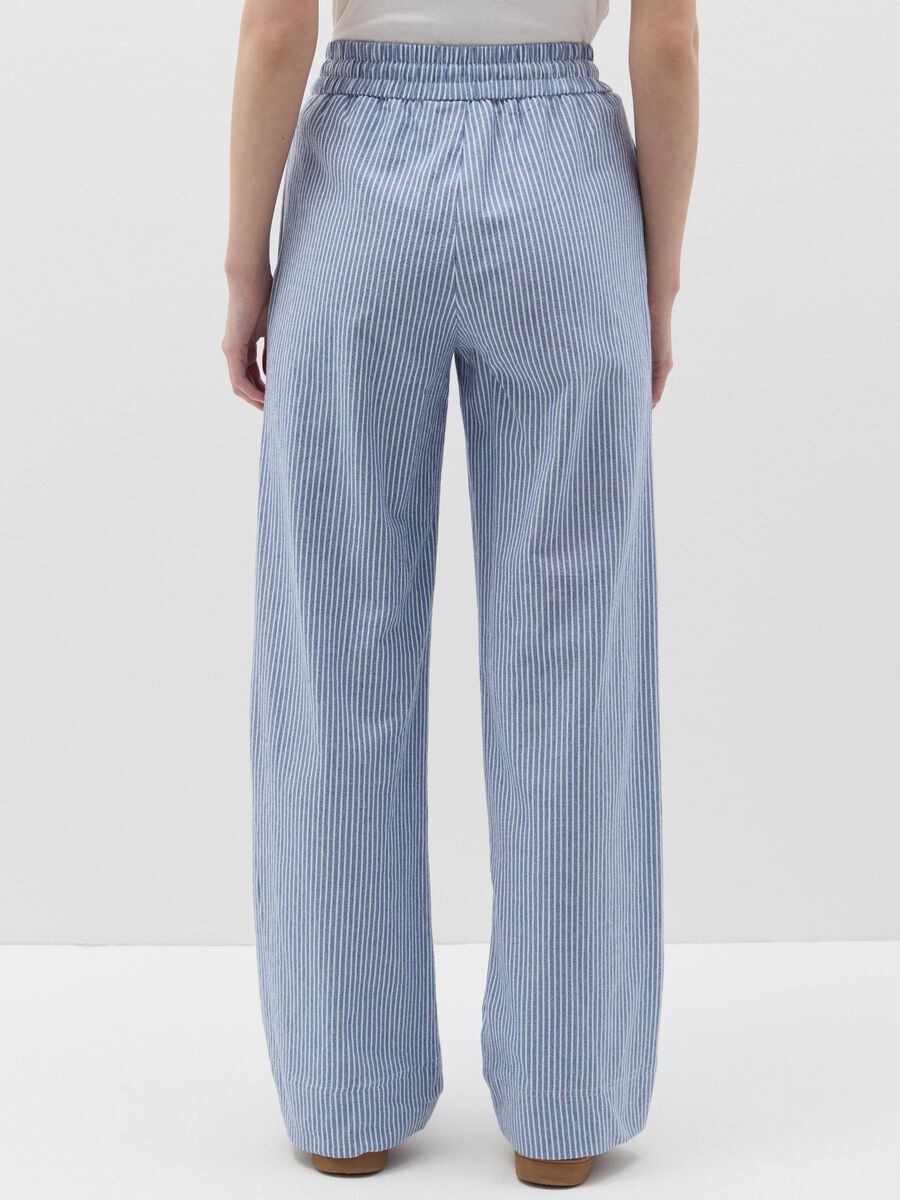 Fluid jogger trousers in cotton_3