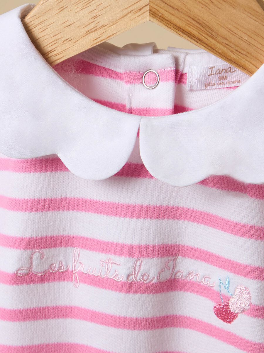 Striped cotton onesie_1