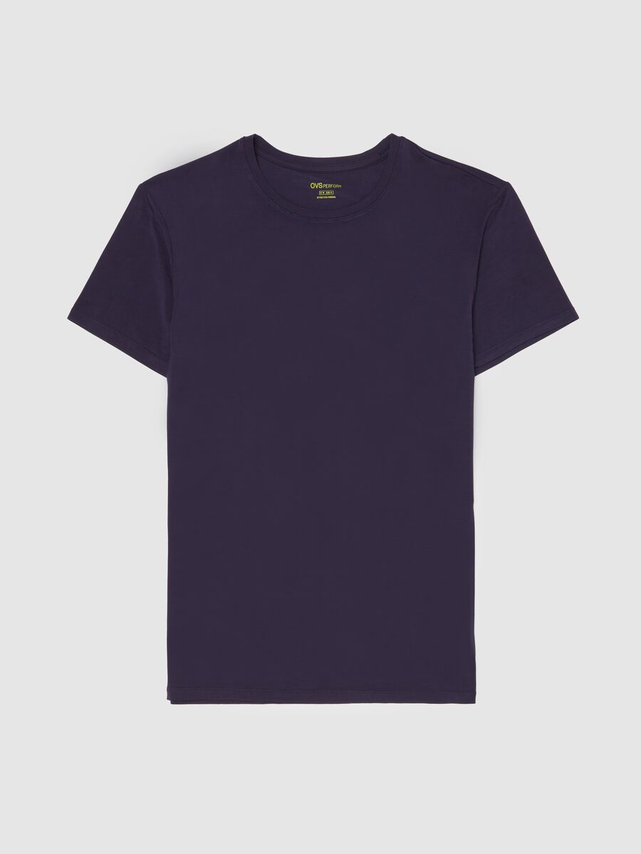 Stretch modal undershirt with round neck_4