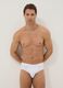 3-pack of white stretch cotton briefs, regular fit_0