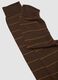 Brown long striped stretch-cotton socks_1