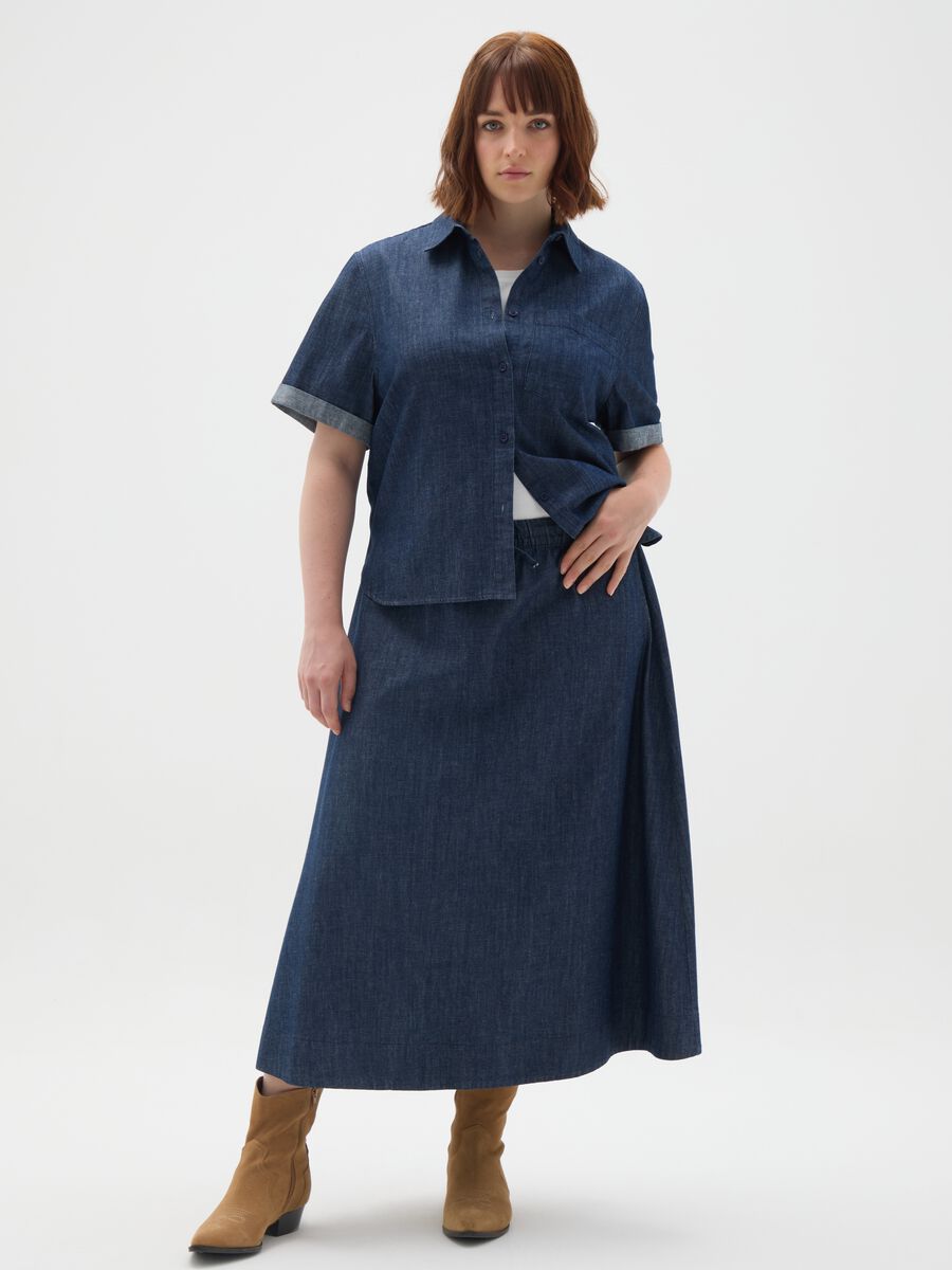 Pure Cotton Denim Shirt_1
