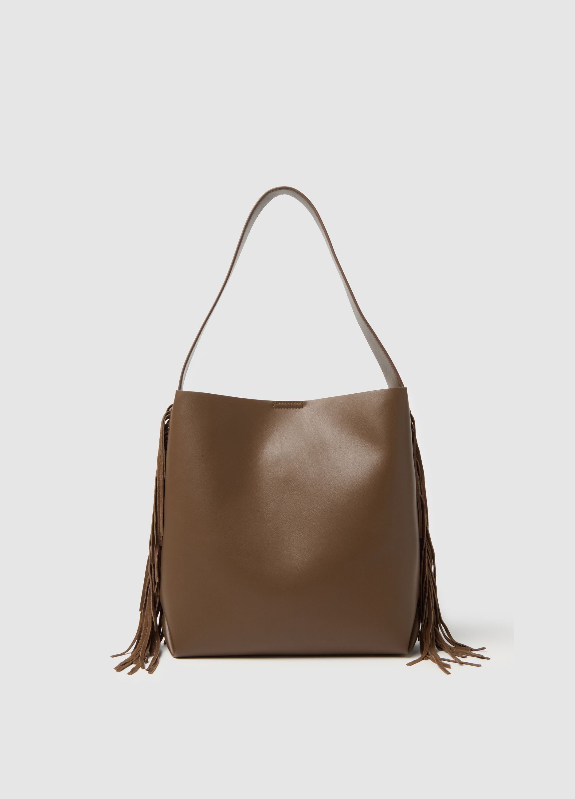 Brown Fringe Bag