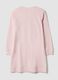 Pink organic cotton nightdress with crew neck_6