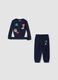Blue pure cotton jogger set with sporty appliqu&eacute;s for baby boy_0
