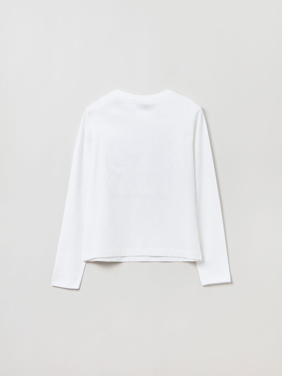 T-shirt a maniche lunghe con stampa_1