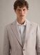 Slim Fit Beige Pure Linen Blazer_3
