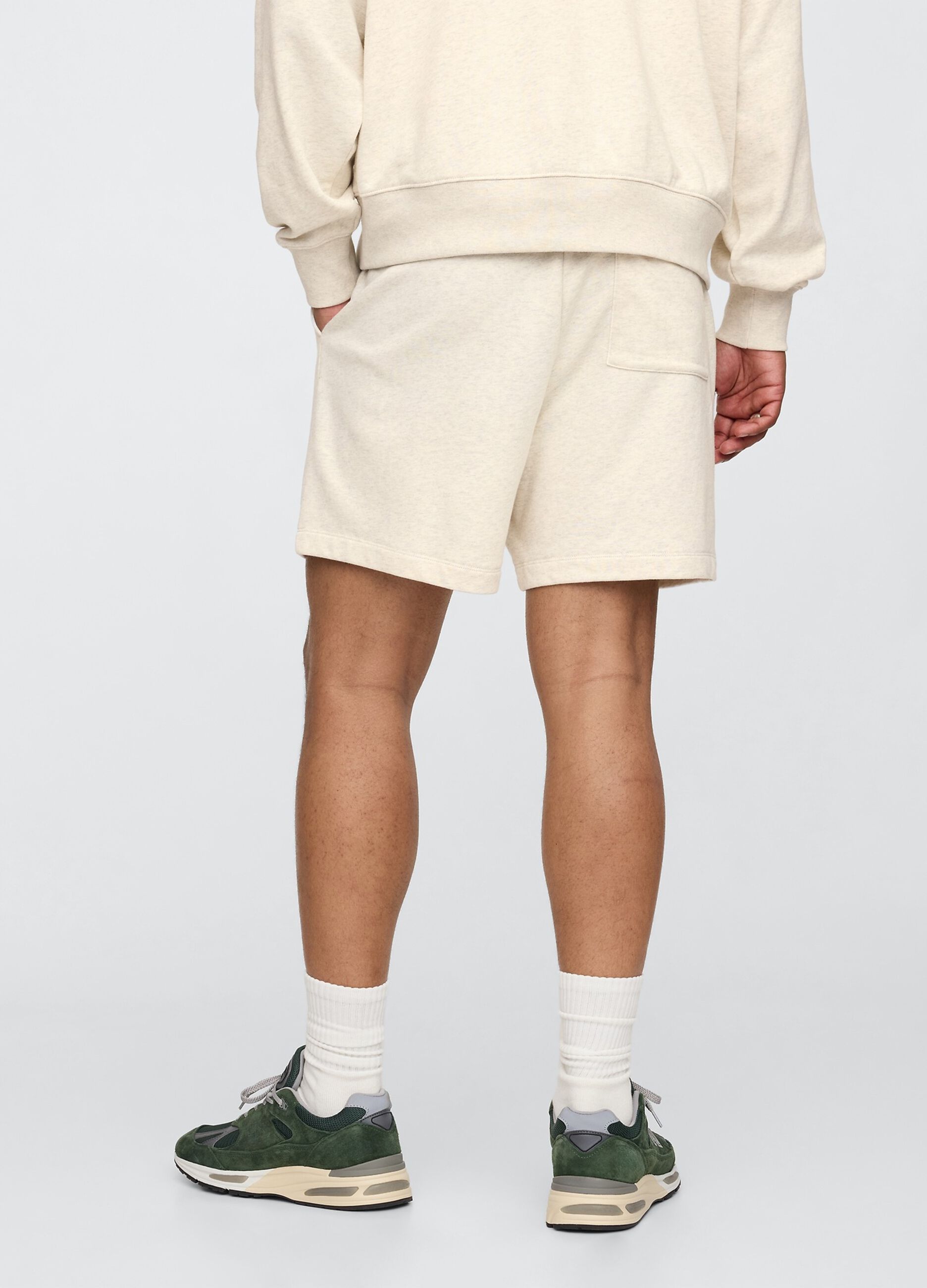 Beige cotton blend shorts from Gap
