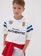 White relaxed-fit pure cotton crew-neck T-shirt with slogan for boys_0