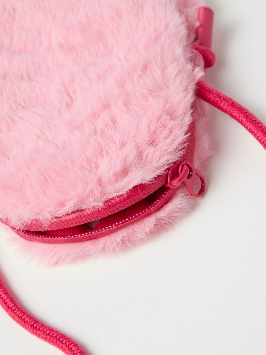 Mobile phone holder in faux fur_1