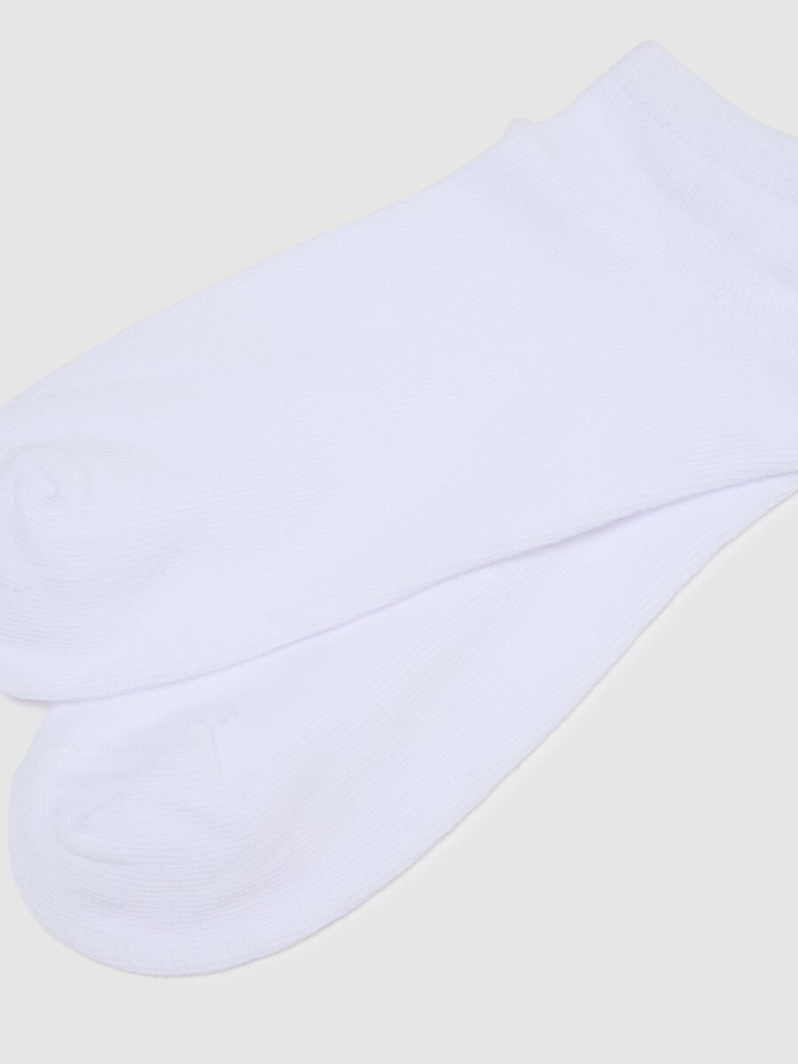 Women's Short White Cotton Socks_1
