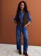 Gilet marrone in misto lana con scollo profondo a V regular fit_1