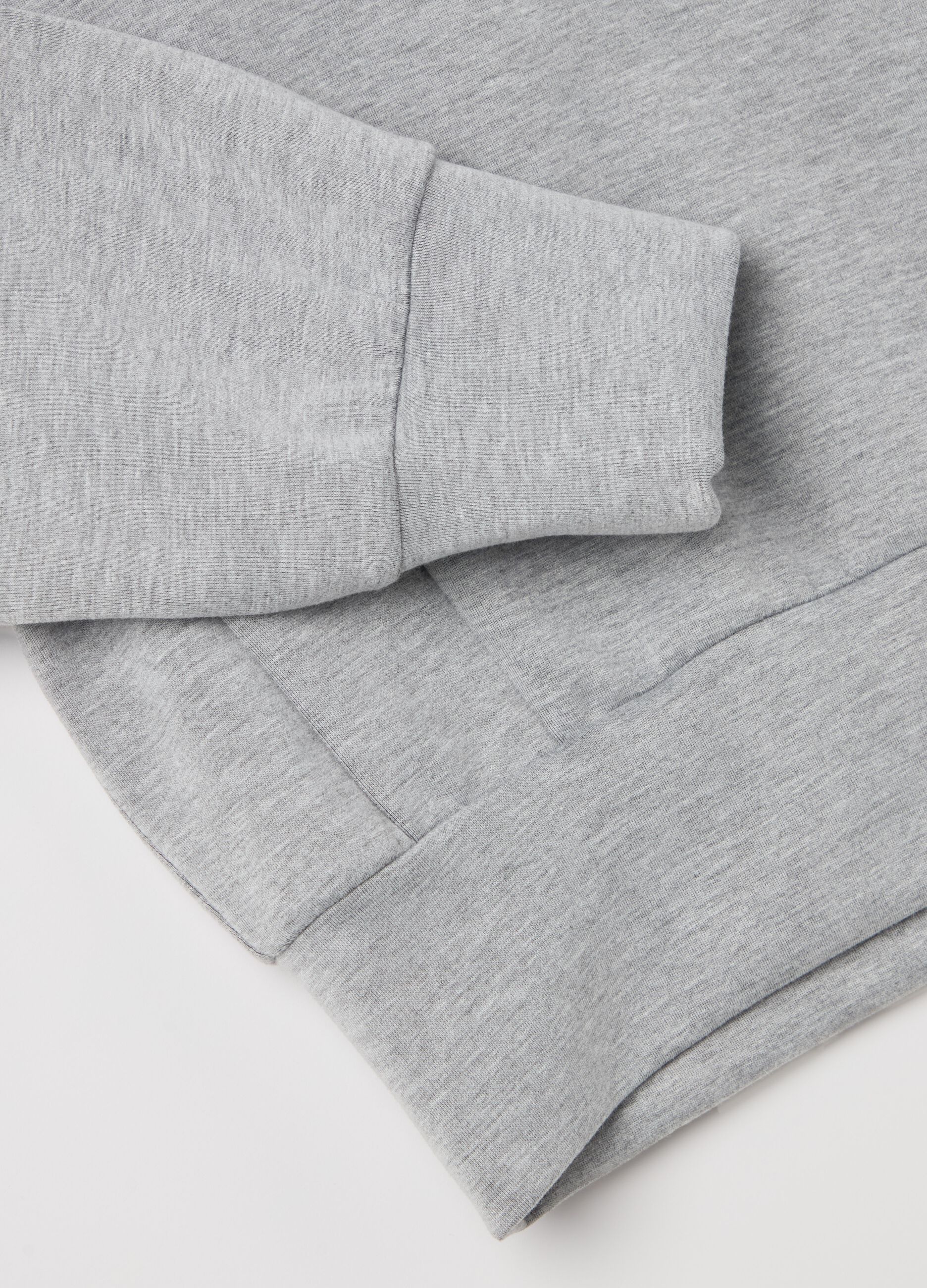 Felpa in scuba con cappuccio boxy fit