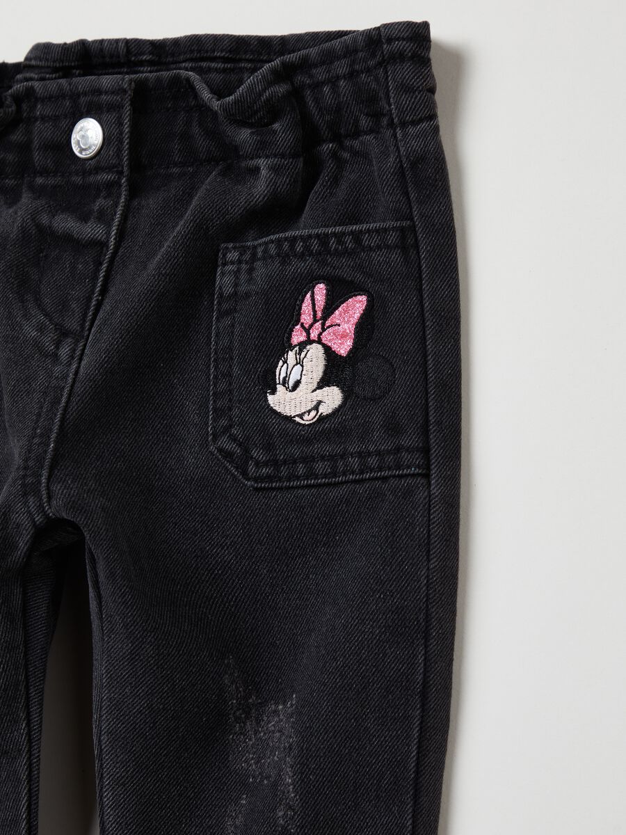 Jeans paper bag con ricamo Minnie_2