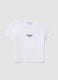 White cropped fitted pure cotton T-shirt_4
