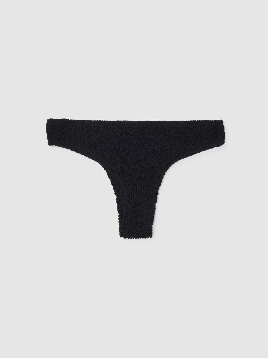 Women's Black Stretch Fabric Bikini_4