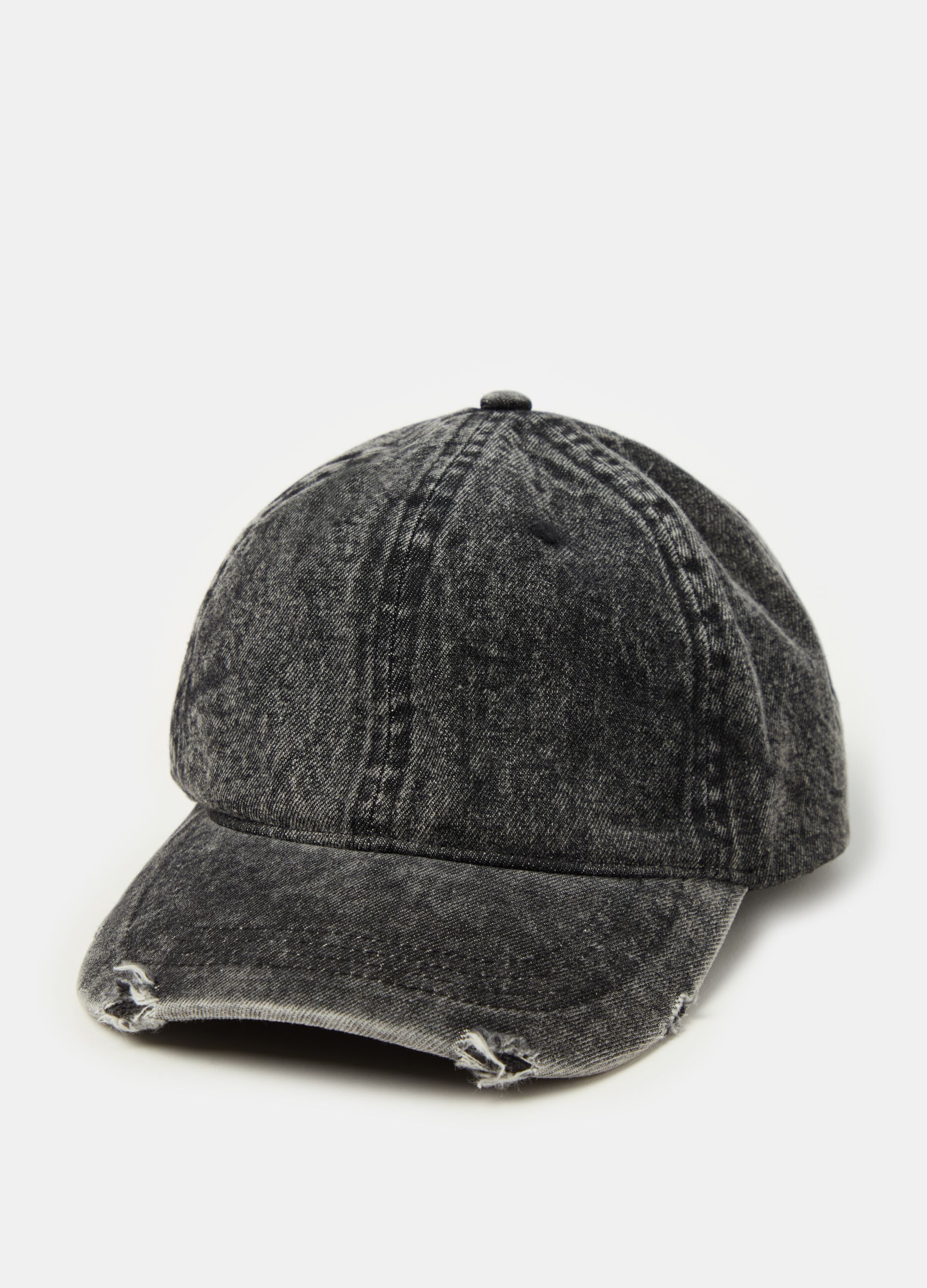 Denim baseball cap