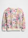 Multicoloured crew neck sweatshirt for girls_1