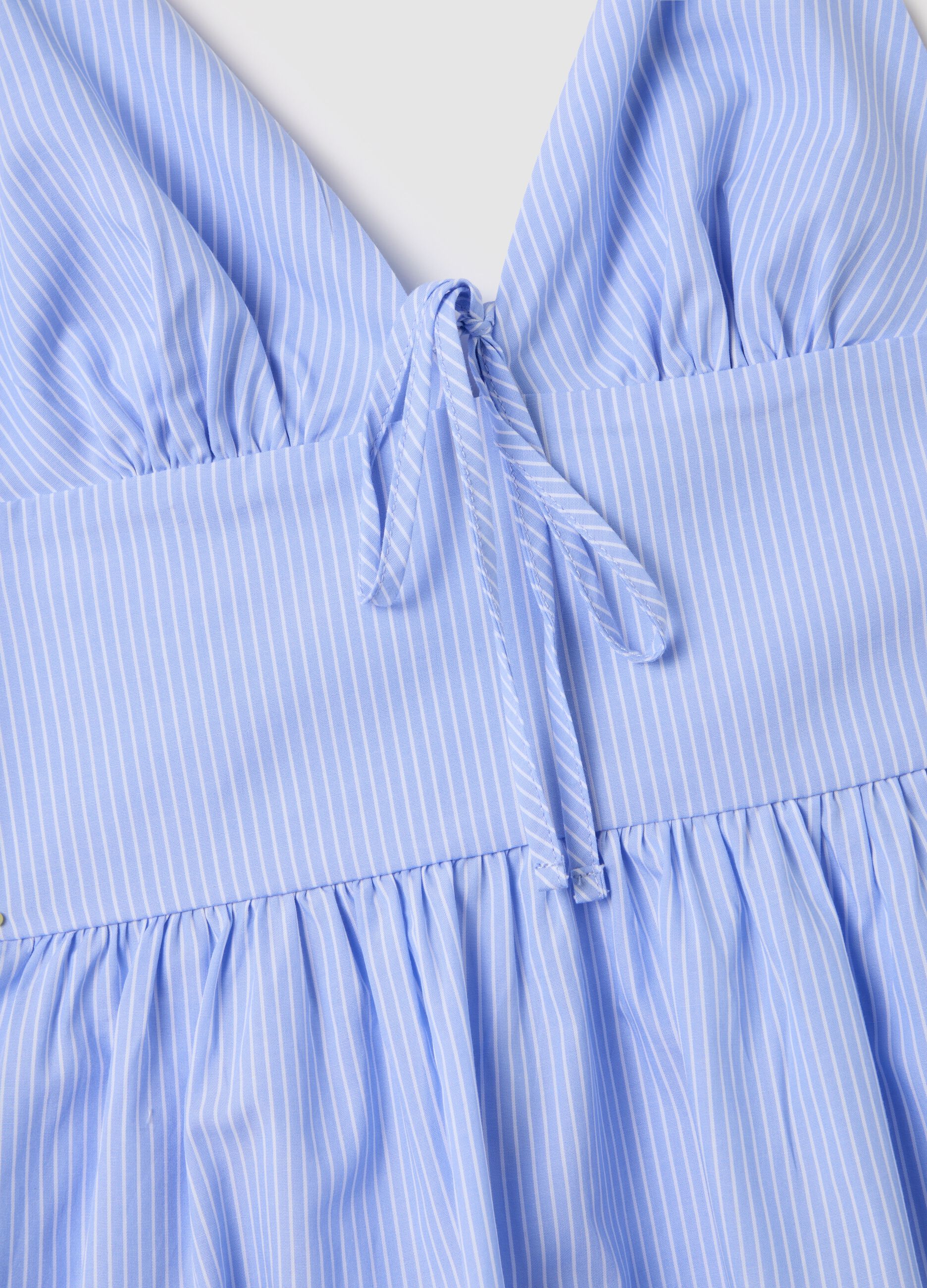 Mini abito da donna in puro cotone multicolor regular fit
