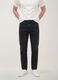 Black regular tapered jeans in a cotton, lyocell and viscose blend_1