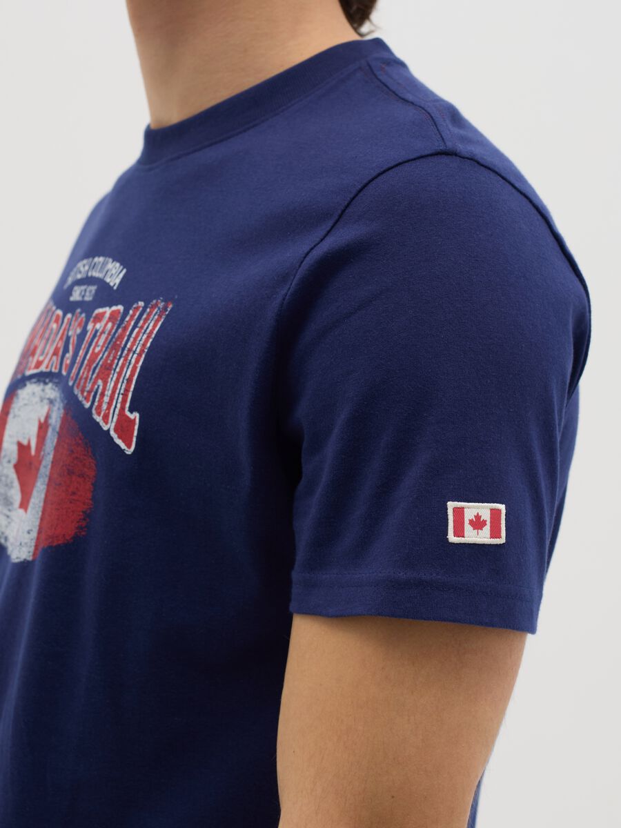 Canada's Trail blue T-shirt with print_2