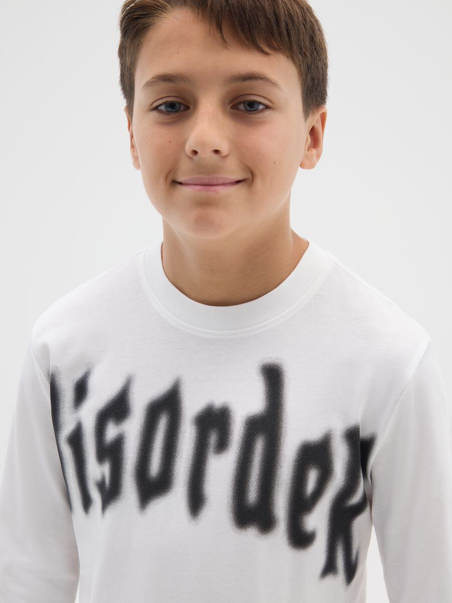 Boy's Oversized White Pure Cotton T-shirt_2