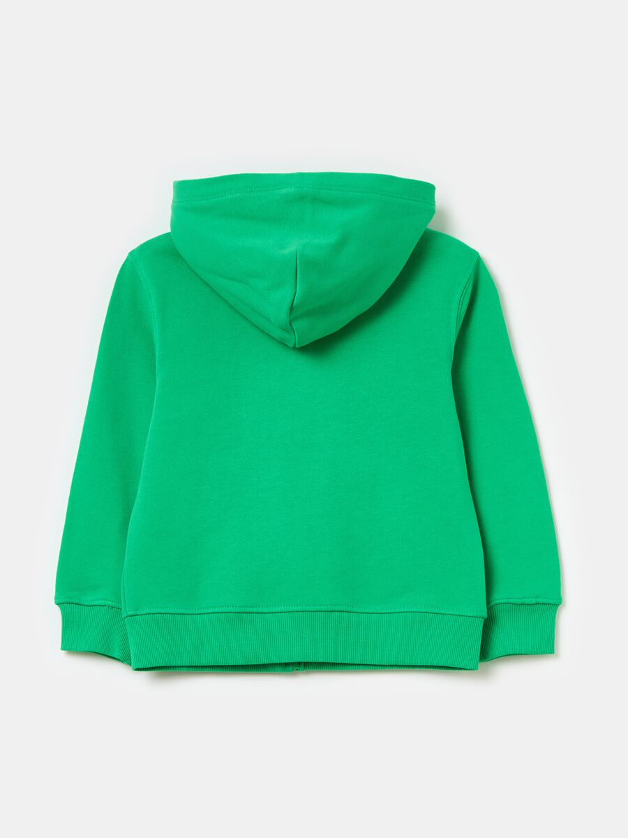 Essential organic cotton full-zip sweatshirt with hood_1