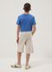 Beige organic cotton Bermuda shorts with elasticated waist_1