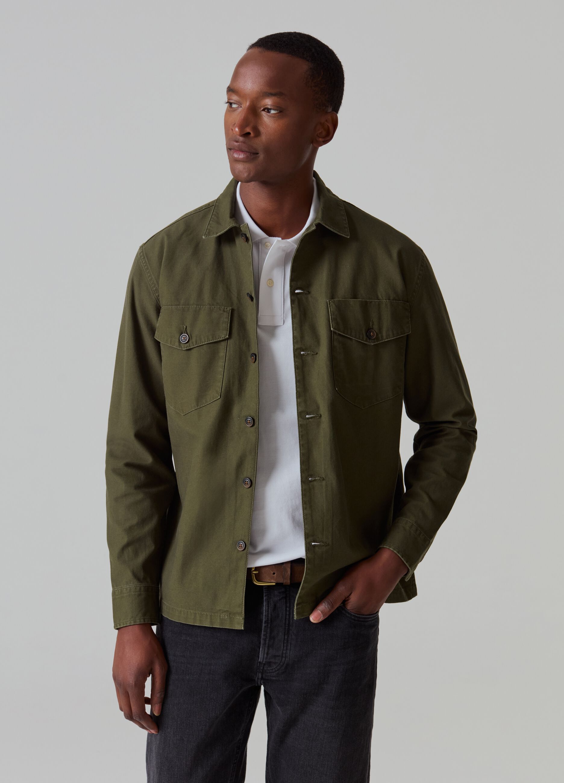 Camicia shop verde uomo