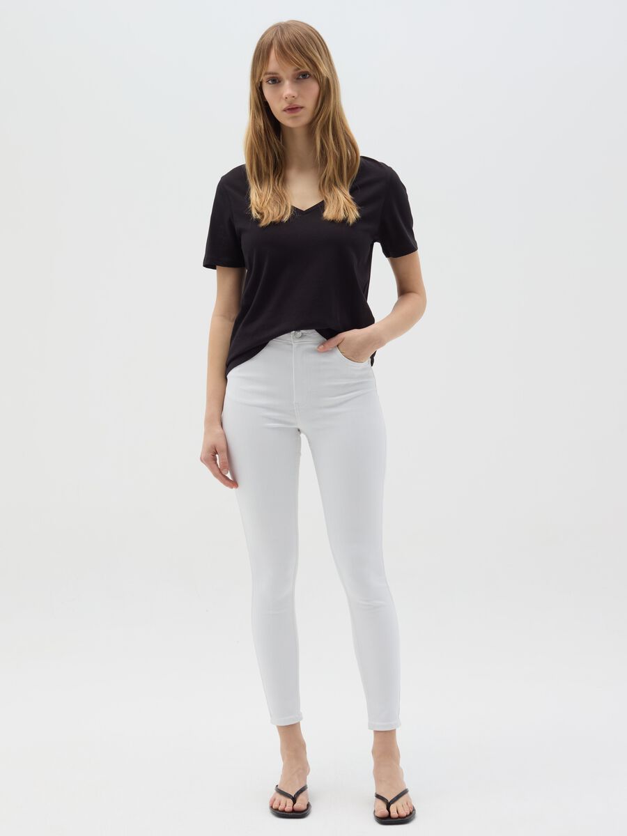 Skinny-fit high rise jeans_0