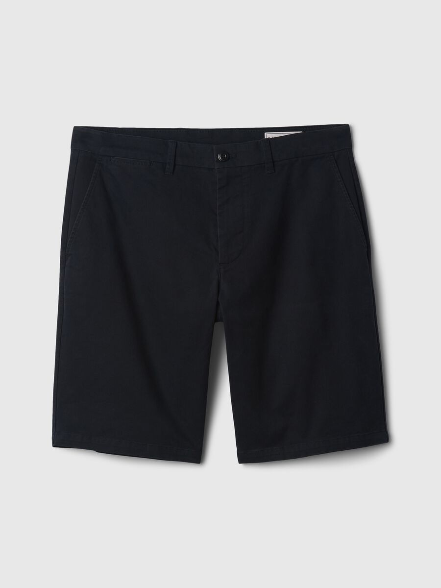 Relaxed-fit Bermuda shorts in stretch cotton_4