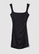 Black fitted dress with square neckline_4