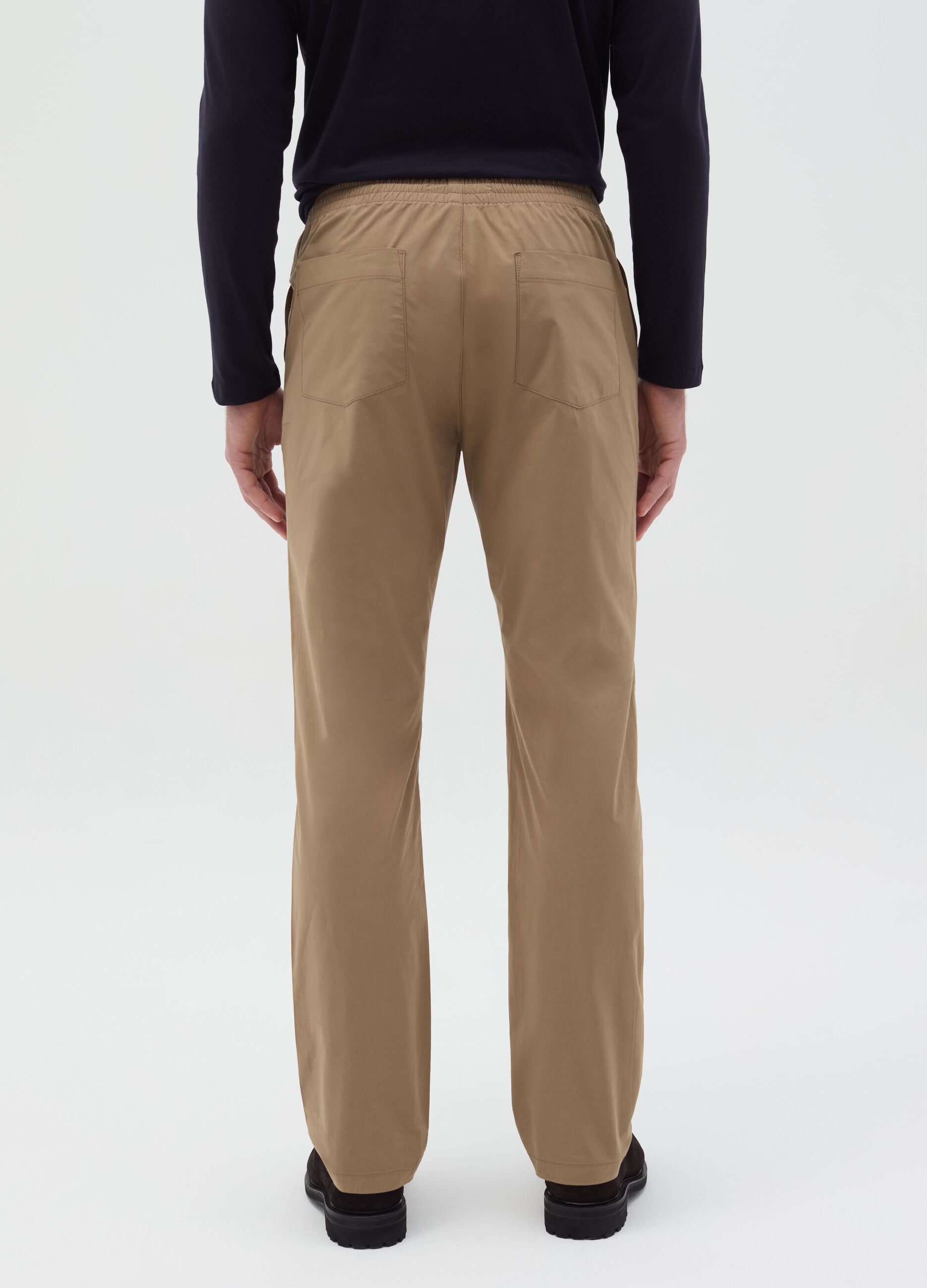 Chino joggers in cotton