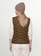 Green ultralight quilted gilet with zip and high neck_2