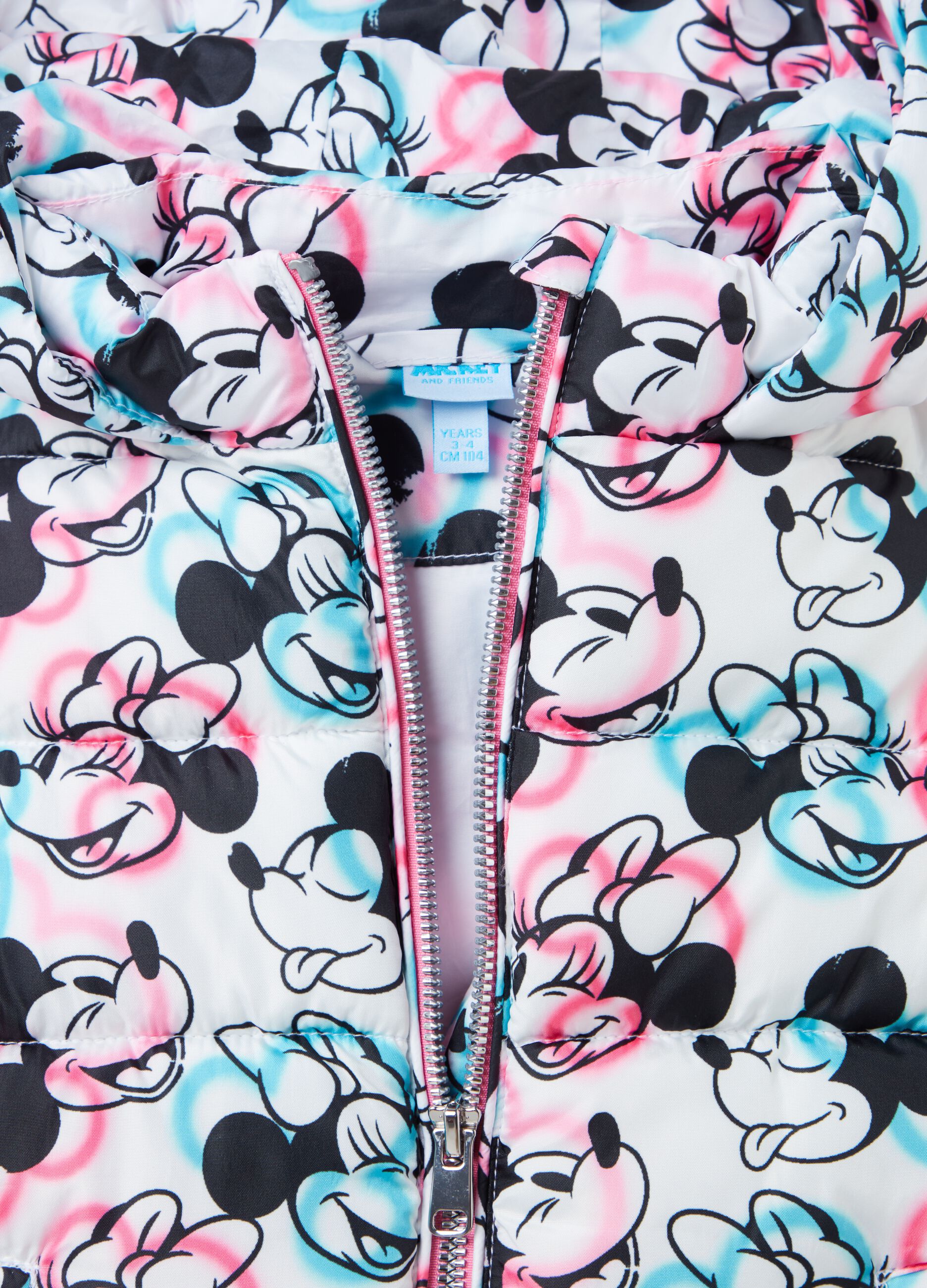 Gilet imbottito stampa Minnie e Topolino_2