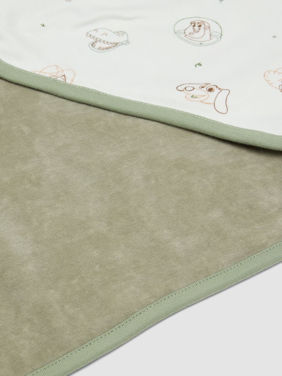 Green organic cotton-blend blanket with Toy Story print_2
