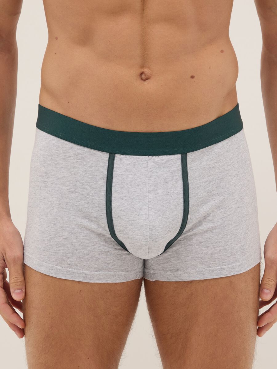 Multicoloured stretch cotton regular fit boxer trio_1