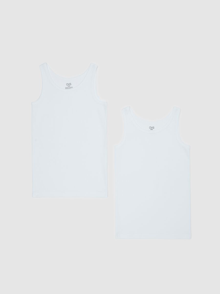 Two-pack racer back vests with round neck_0