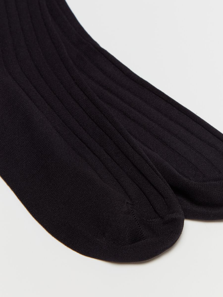 Two-pair pack long ribbed socks_1