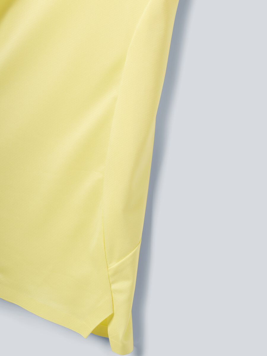 Polo sportiva gialla in tessuto elasticizzato ALTAVIA COURT_6