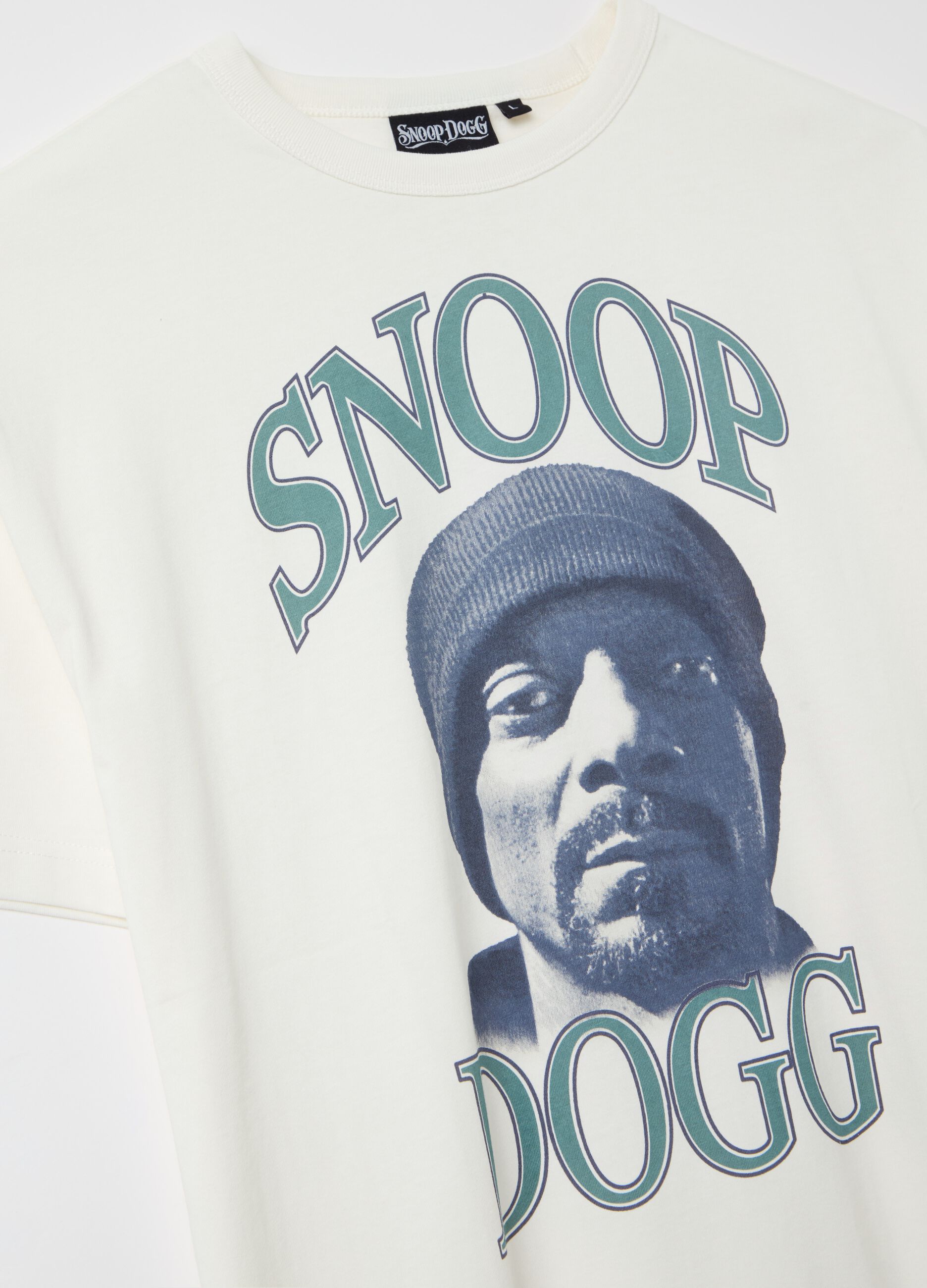 Cotton T-shirt with Snoop Dogg print