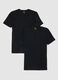 Two-Pack Black Deep V Pure Cotton T-Shirt Regular Fit_4