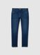 Blue denim jeans in cotton blend skinny fit_4