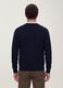 Blue Viscose-Blend V-Neck Cardigan, Regular Fit_2